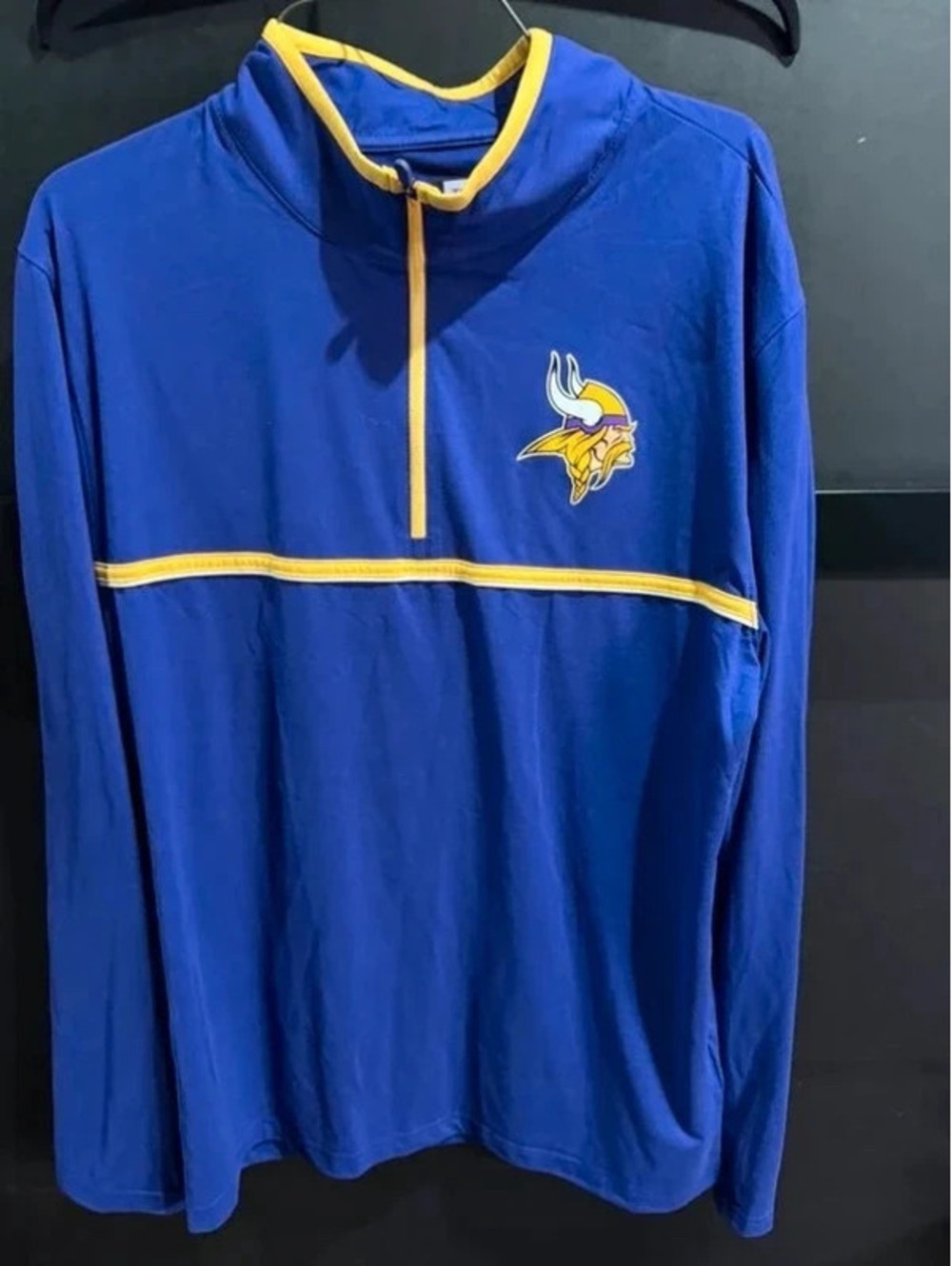 Minnesota Vikings Purple & Gold Quarter-Zip Pullover